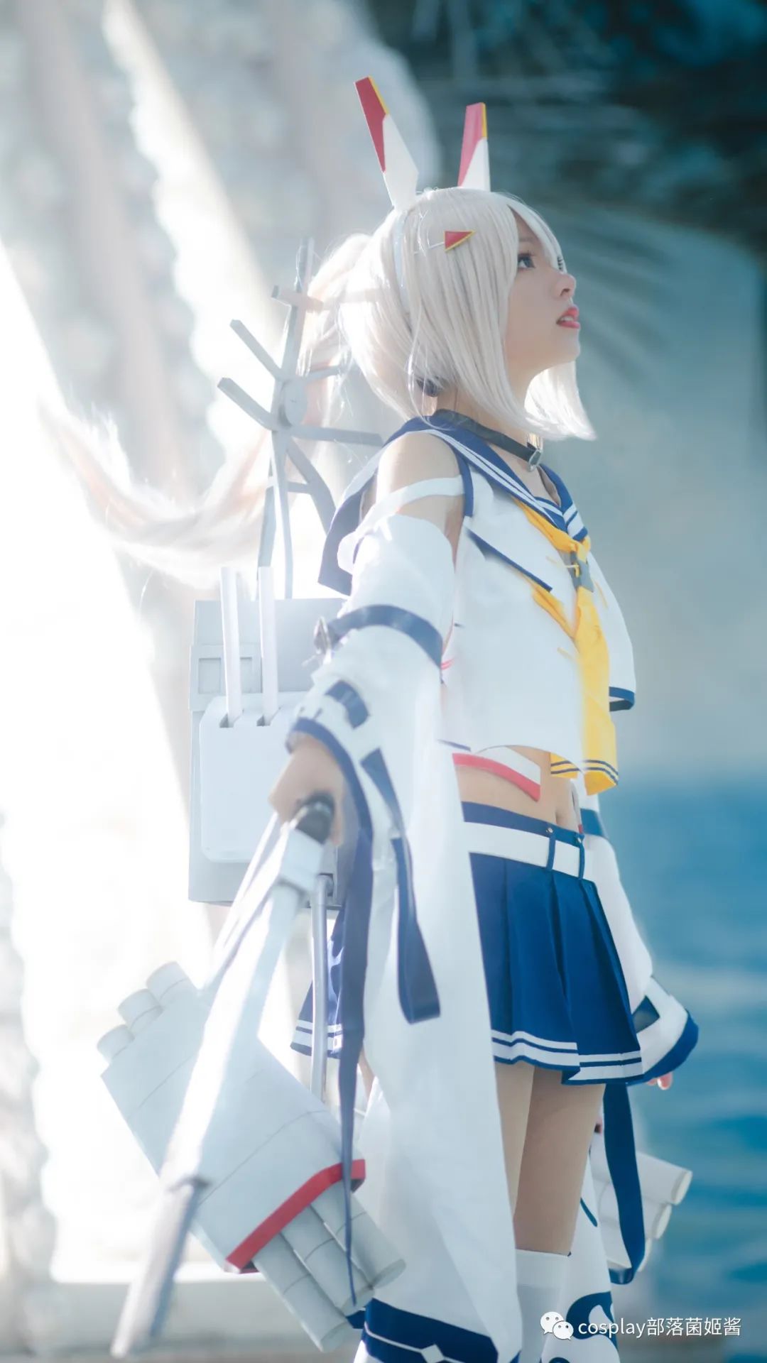 碧蓝航线|cos：碧蓝航线绫波cos正片@菌儿