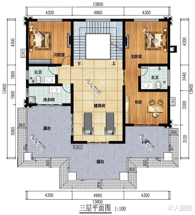 农村三层别墅这样设计才像样,入户即是堂屋,不仅美观还有福气
