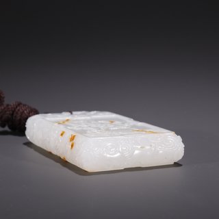 和田玉籽料|旧藏·和田玉籽料魁星点斗玉牌