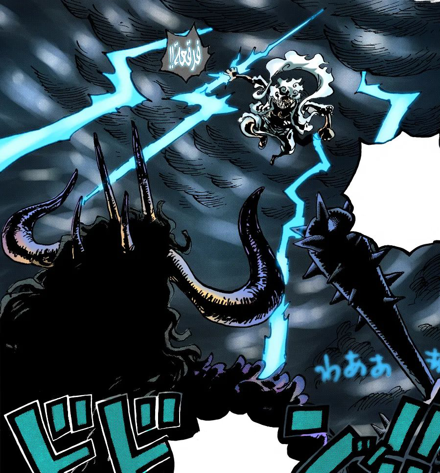 路飞|路飞和四皇大妈都能手握雷电，那么谁的雷更强一些呢？