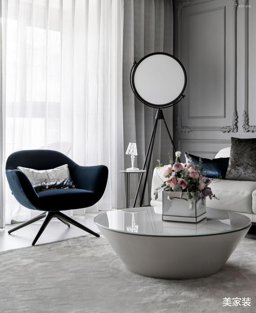 180平的现代别墅,浪漫的法式风格,温暖和时尚完美结合