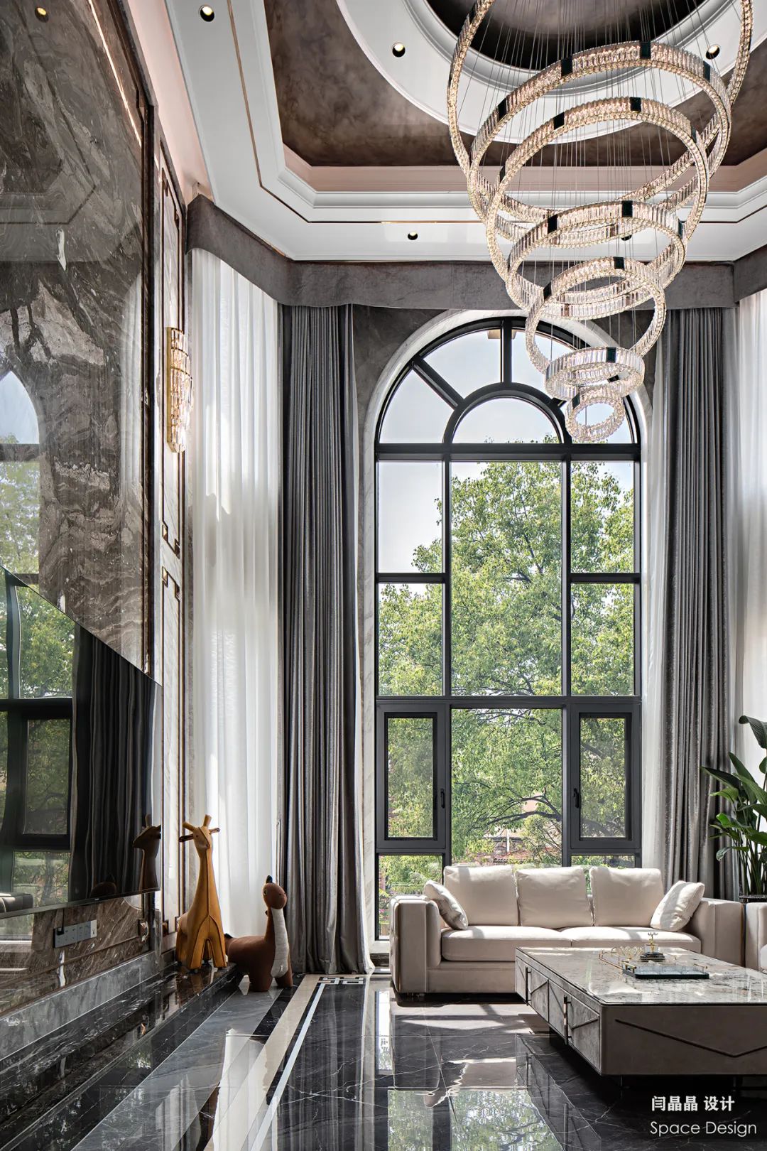 大咖设计|桂林杰特装饰闫晶晶案例欣赏 轻奢风独栋别墅实景
