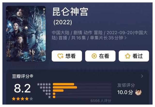 鬼吹灯|《昆仑神宫》8.2分，《流星花园》的导演，拍出了鬼吹灯的天花板