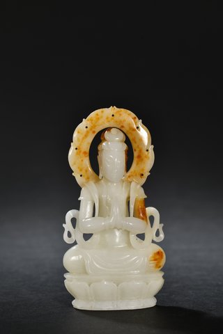 翡翠|和田玉观音造像