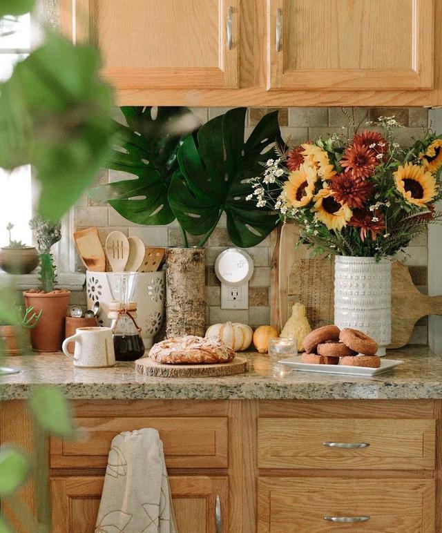 处处有植物的森系家居,配上藤编,整个家都能感受到大自然的呼吸