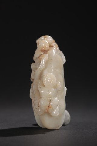 |清-和田玉福瓜把件