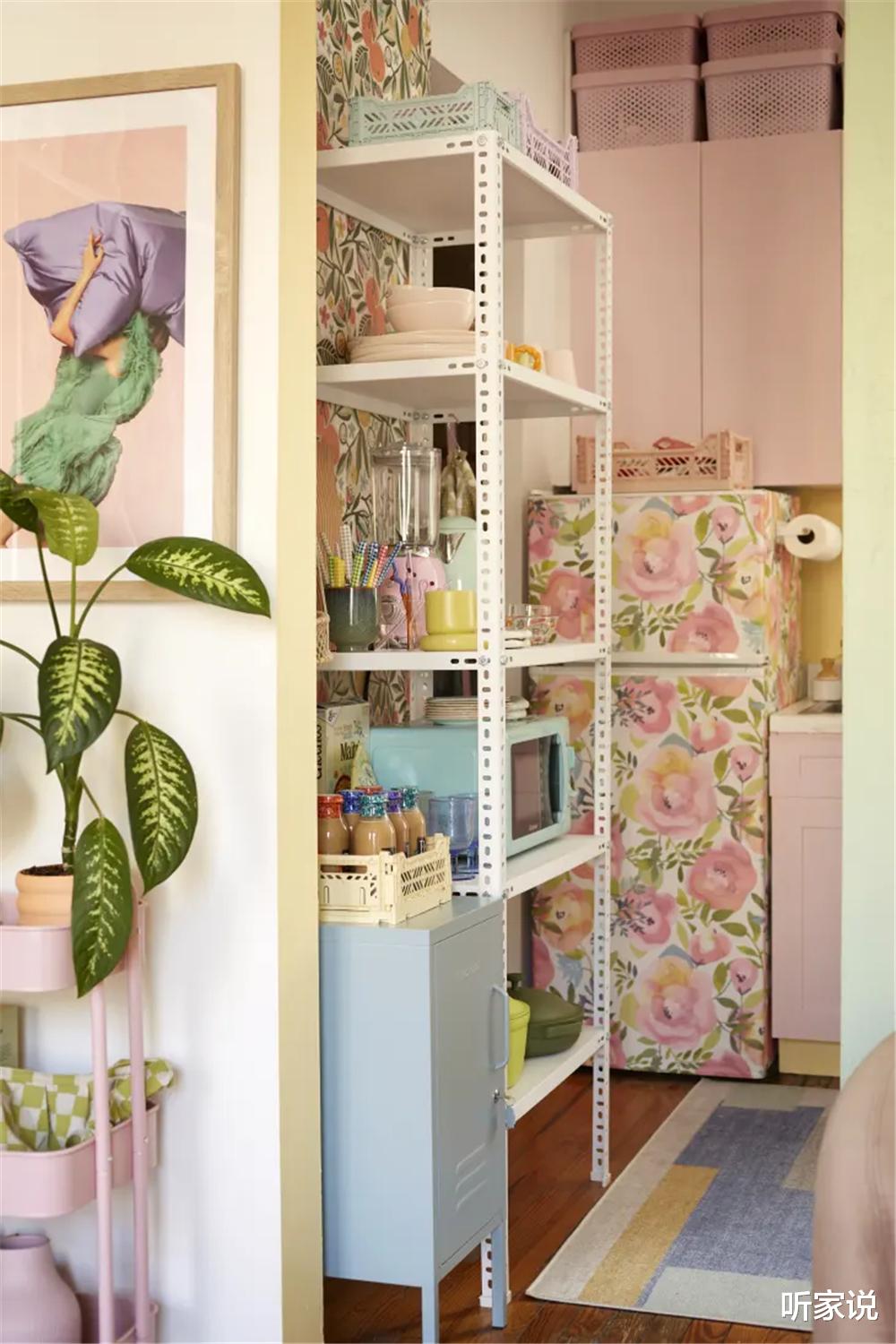 29岁姑娘在41㎡小家住两年,悉心布置,“打扮”成少女风温暖蜗居