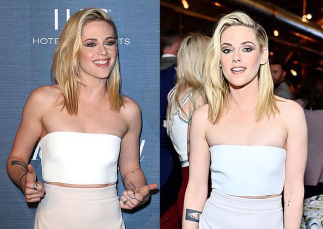 克里斯汀·斯图尔特|30岁“暮光女”闪耀提名派对，穿铅笔裙靠拢优雅，未婚妻深情注视