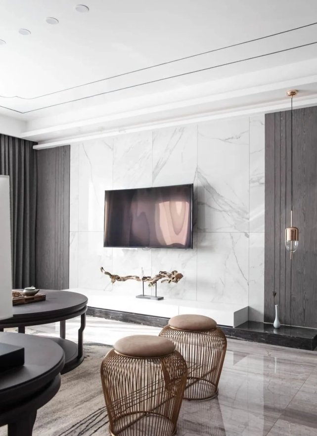 140㎡新中式风格装修，让繁琐与陈旧转变为轻盈与新意