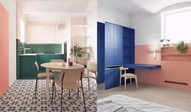 头一次见房子这样装修,色彩混搭出一个别致的家,刷新我的装修观