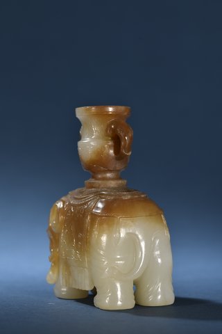 |清代 和田玉繁荣昌盛摆件