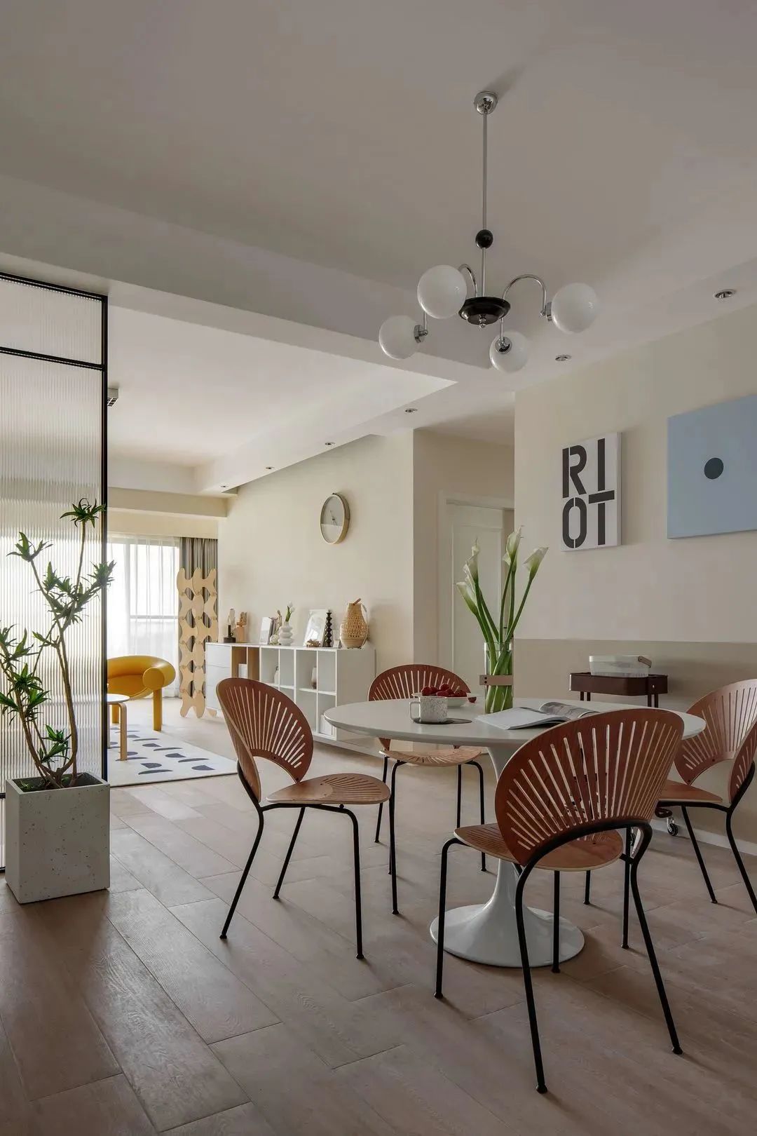 120平北欧风格装修,主卧真绝了,绿色系清新好治愈!