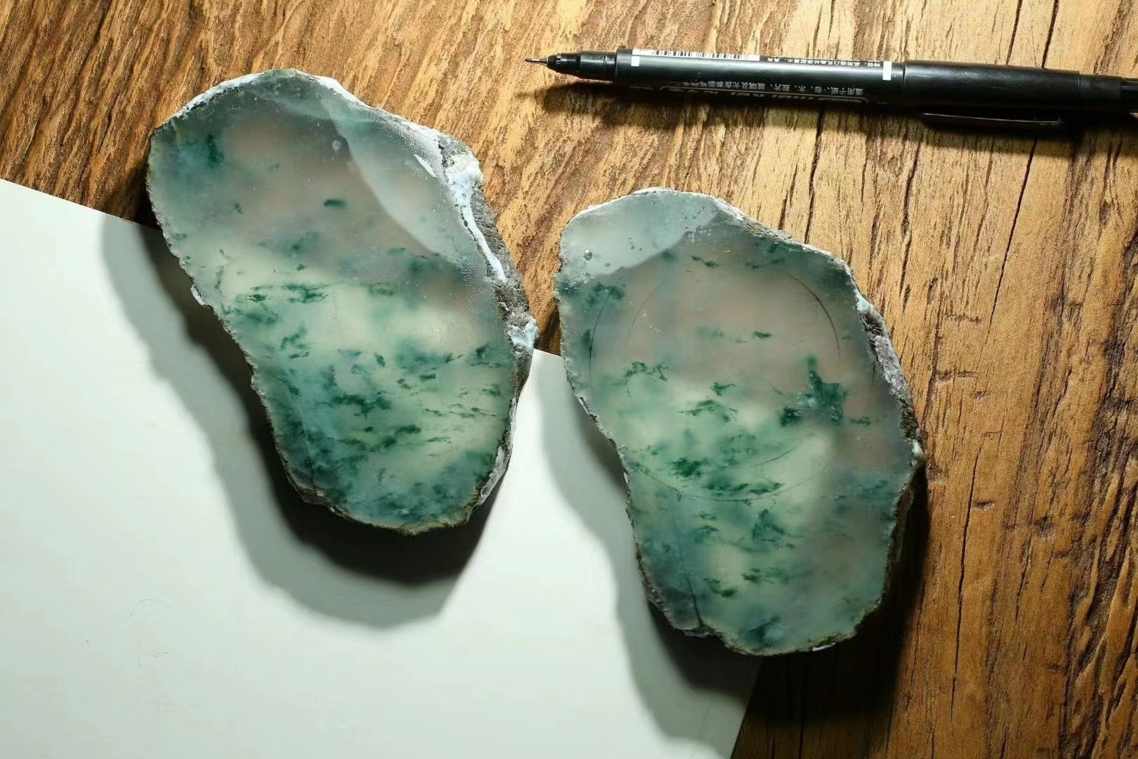 终极目标|玻璃种飘花翡翠原石欣赏