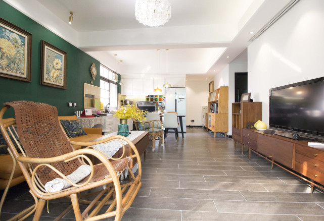 70平二居室将大自然的这份绿意，蔓延到生活的角角落落