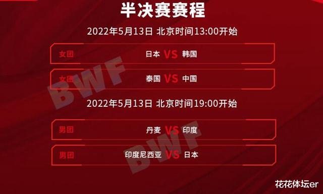 日本队|汤尤杯半决赛赛程：日本队双线作战，国羽下午1点冲击女团决赛