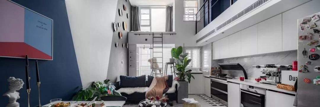 loft|49㎡loft精致窝养成，挑高4米8，效果高级得堪比洋房小别墅