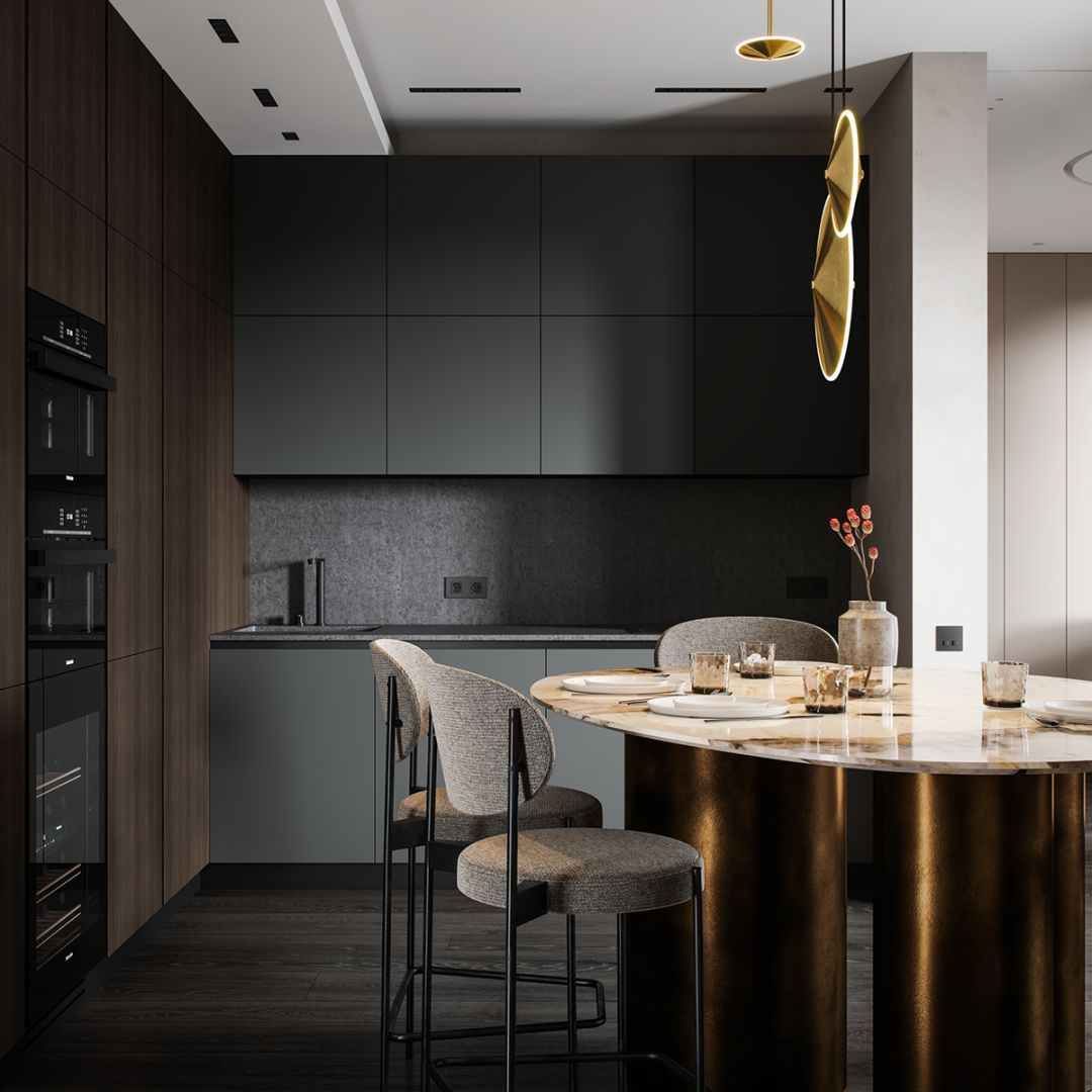 90㎡ 餐厅这样设计,一进门就被惊艳了