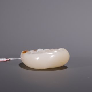 和田玉籽料|旧藏·和田玉籽料普贤菩萨原石雕