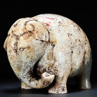 和田玉籽料|汉 和田玉籽料 青玉 玉象