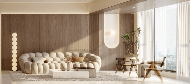 厚榭作品：都市人的白月光丨117㎡现代风