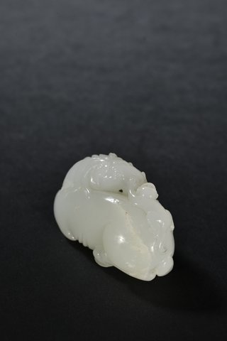 翡翠手镯|和田玉籽料马上封侯把件