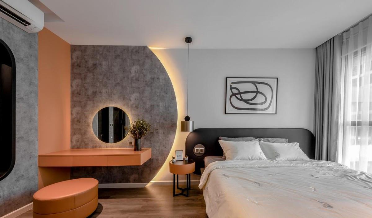 这对新婚夫妻好有品味，拆隔断做弧形墙，重装89㎡后越看越高级！