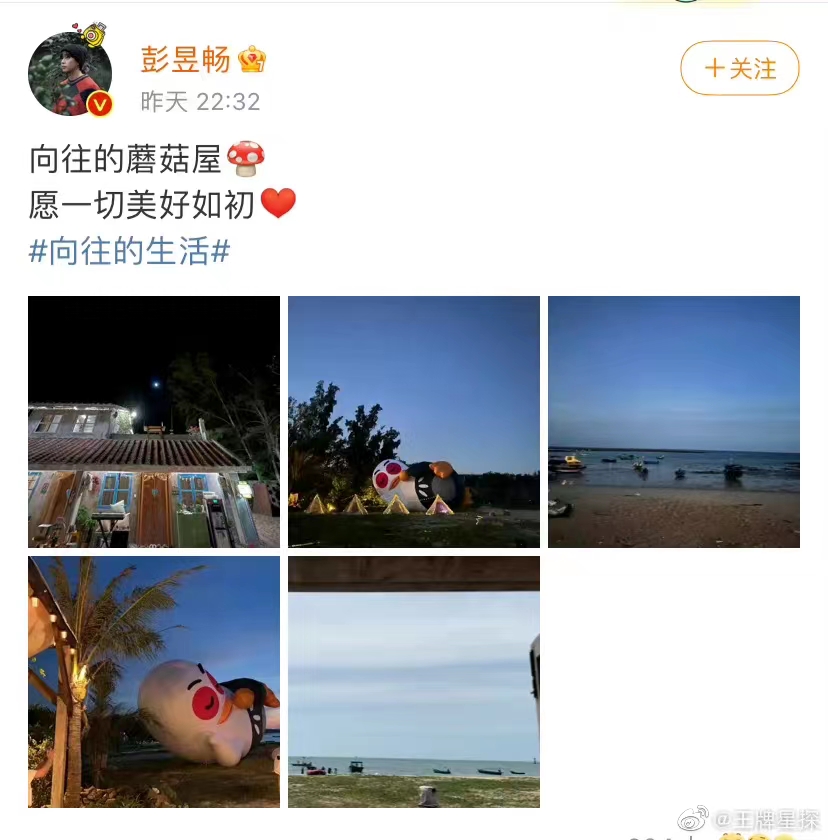 彭昱畅|彭昱畅晒出温馨照片，原来是为了告别