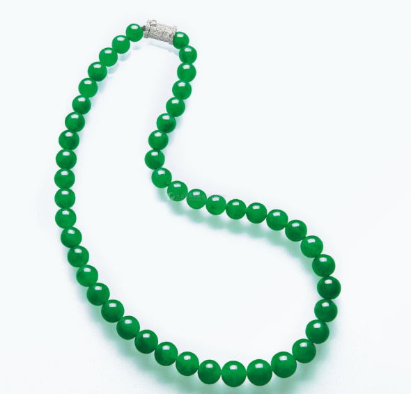 翡翠|翡翠珠链品质很高，数量不同寓意不一样，是收藏的首选饰品