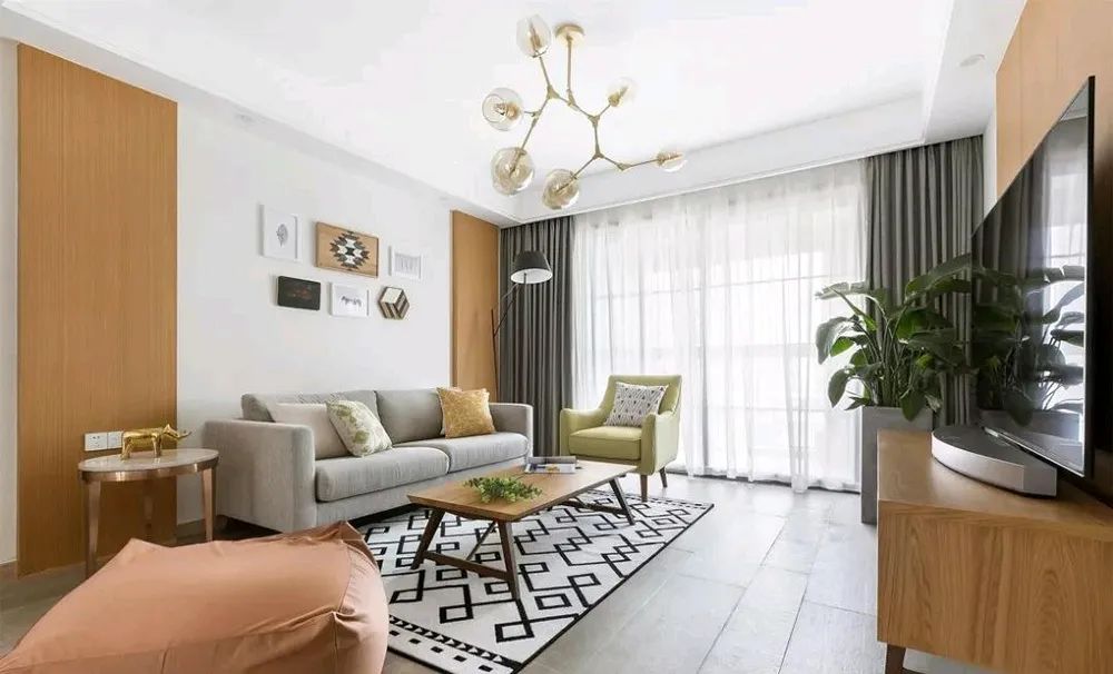 小户型两居室北欧风装修，开放舒适，幸福感满满！