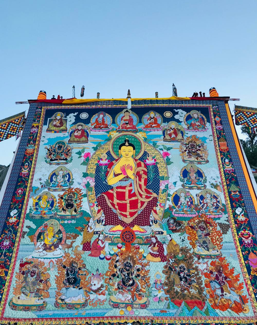 色拉寺|拉萨雪顿节首日,观色拉寺展佛
