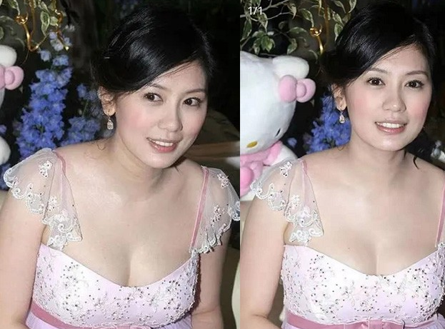 贾静雯|贾静雯早期生活照曝光，穿低领长裙涂粉色唇彩，气质甜美身材傲人