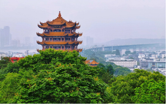 黄鹤楼|昔人已乘黄了楼,烟花三月下扬州,黄鹤楼被誉为江南三大名楼其中之一