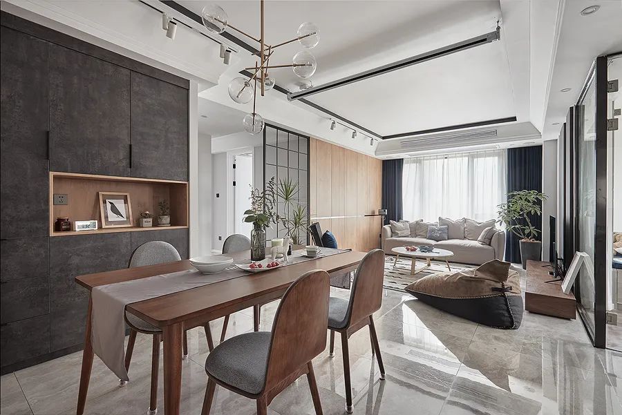 115平米三室两厅装修 北欧风装修设计 三代人的温馨之家