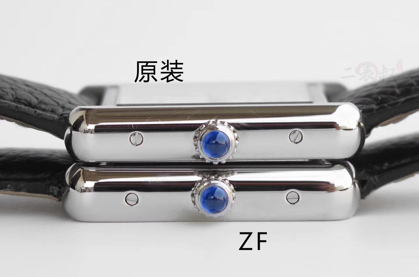 卡地亚 高仿手表网-一比一复刻手表，ZF卡地亚TANK SOLO对比正品评测！