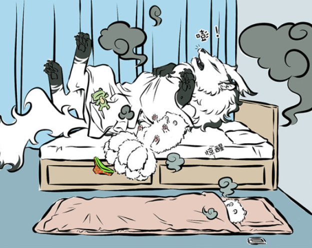 白泽|非人哉:十一月和白泽同床睡,半夜吓得裤衩子都掉了,还有这种操作!