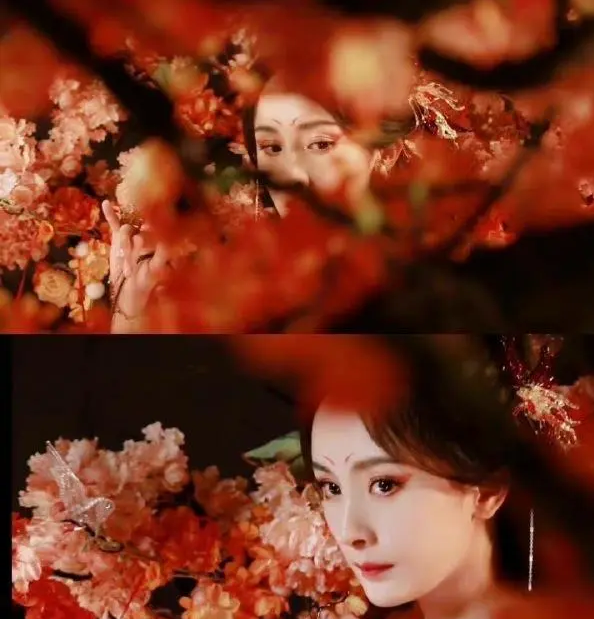 杨幂|杨幂涂山红红路透流出，经典狐狸眼梦回仙剑