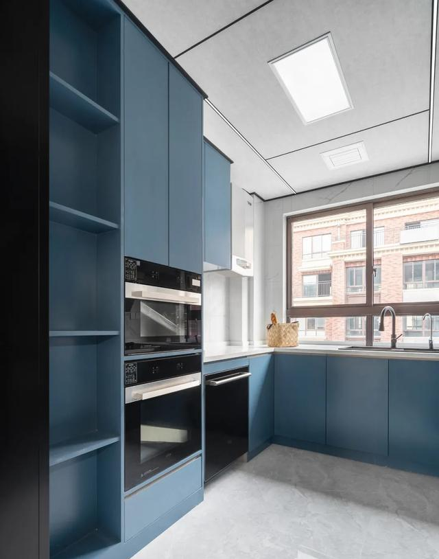 150㎡轻奢法式,半包+定制20万搞定,蓝色+奶咖,全屋这也太美了吧