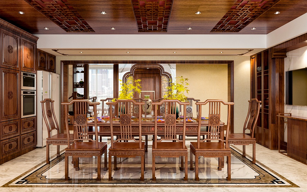 中式别墅装修|年轻人都会喜欢的书房风格