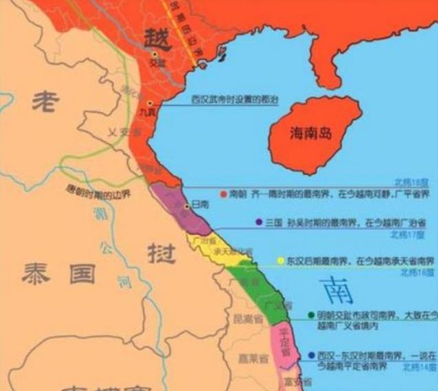 日军 越南趁明清易代之际北上侵占清朝领土，直到晚清才划定边界