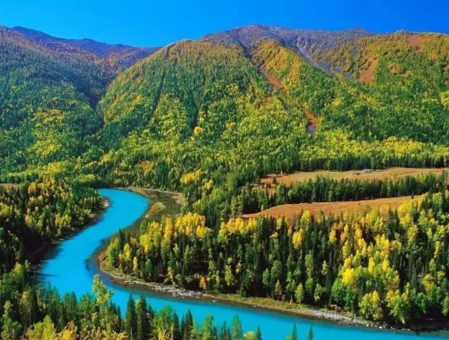 |北疆的河流真是清纯，绝少污染，走进这样的地方真是使人神怡