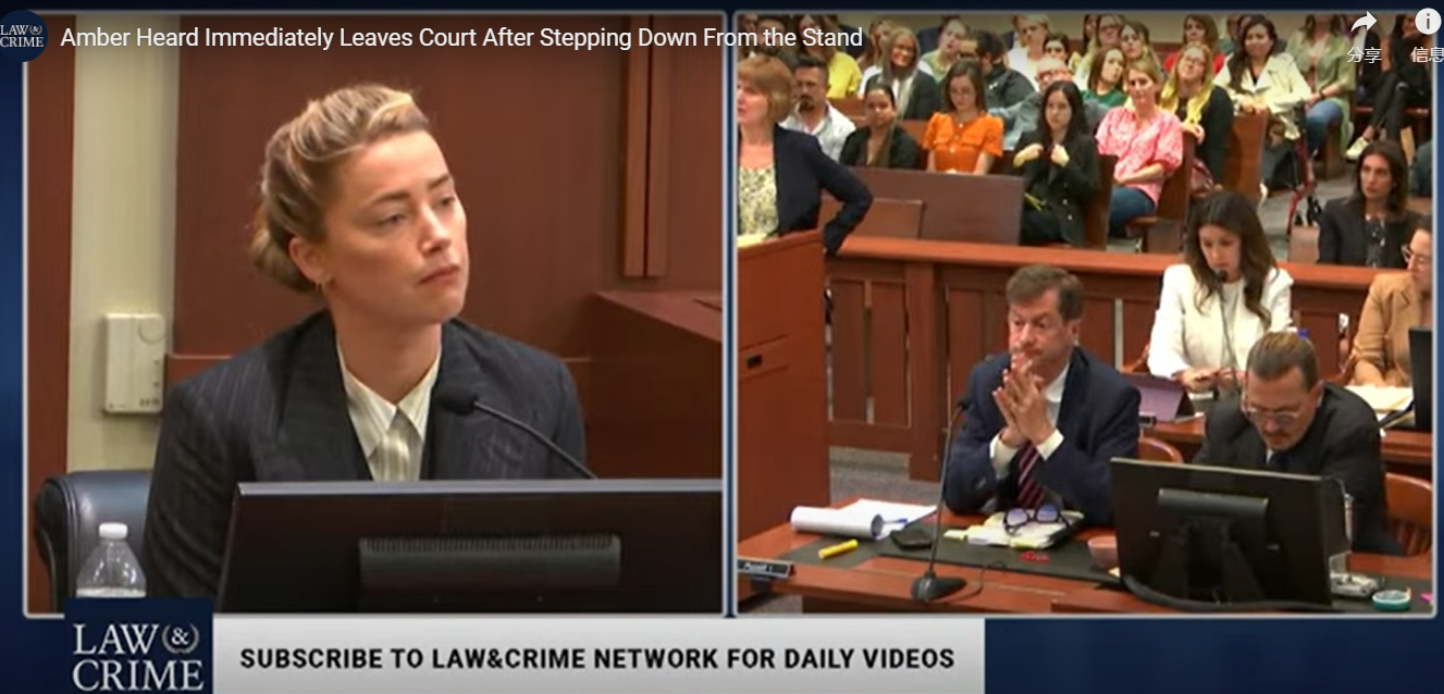 律师|被打脸后艾梅柏气到冲出法庭，无视法官画面曝光，还与自家律师对骂