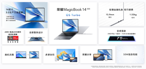 笔记本|性能续航双强轻薄本！全新荣耀MagicBook 14 锐龙版正式发布