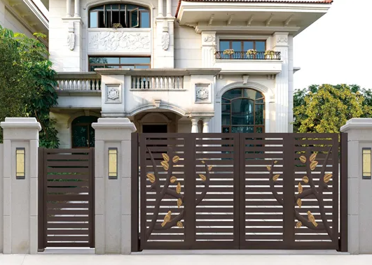 武汉别墅铝艺大门尺寸怎么定?什么尺寸更好看?