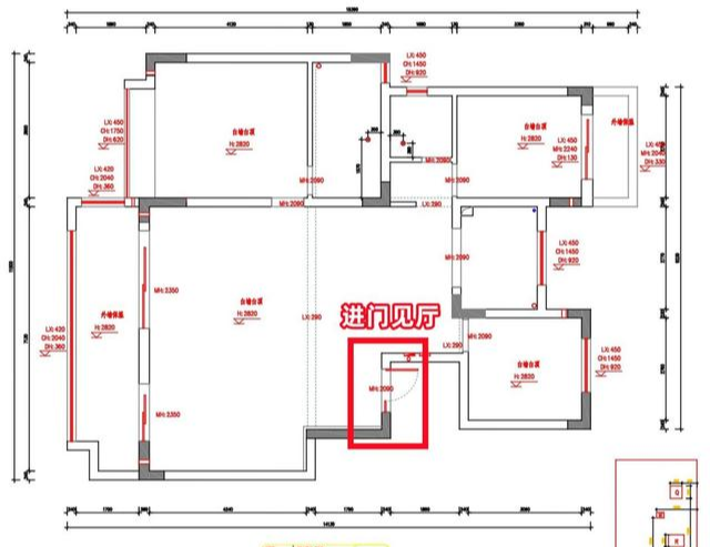 进门见厅,干脆定制个玄关柜做隔断,双面储物设计,储物也翻倍!