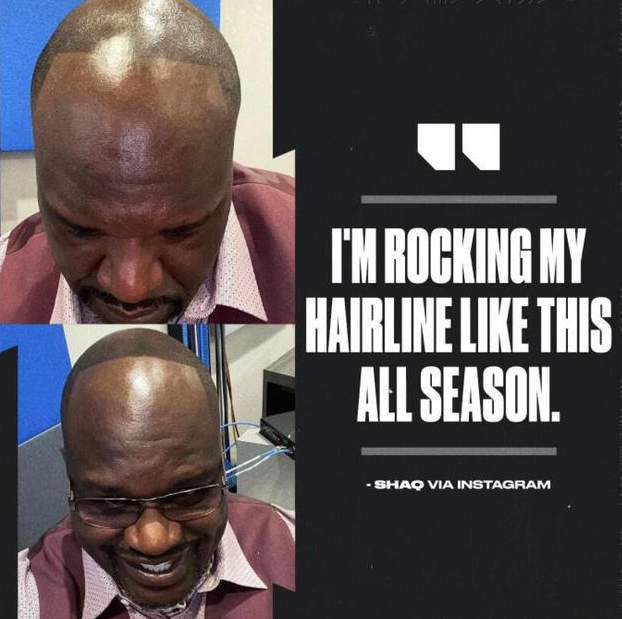 沙奎尔·奥尼尔 奥尼尔晒新发型！板寸加精修发际线，像极了纹发！