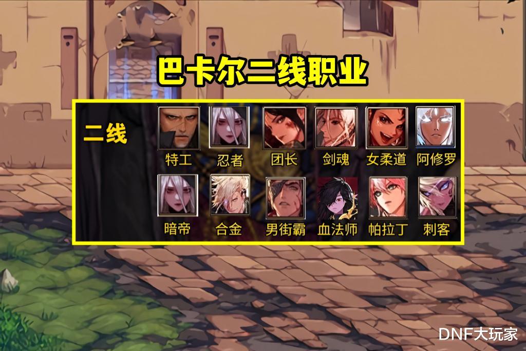 巴卡尔|DNF：巴卡尔版本职业排名！5个超幻神，6个下水道
