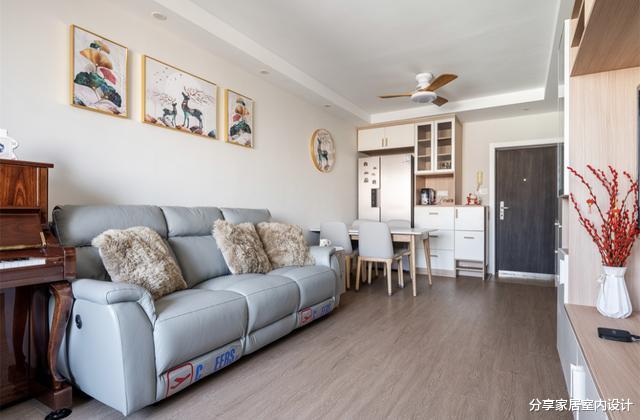 她家62平一家三口新房,花18万全屋整装,花心思设计很会利用空间