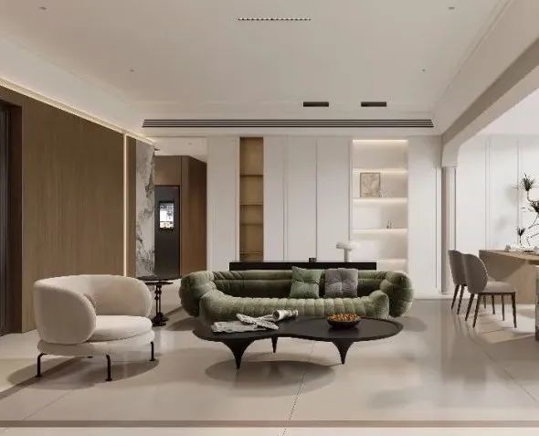 厚榭作品:晨昏与四季丨135㎡现代混搭风