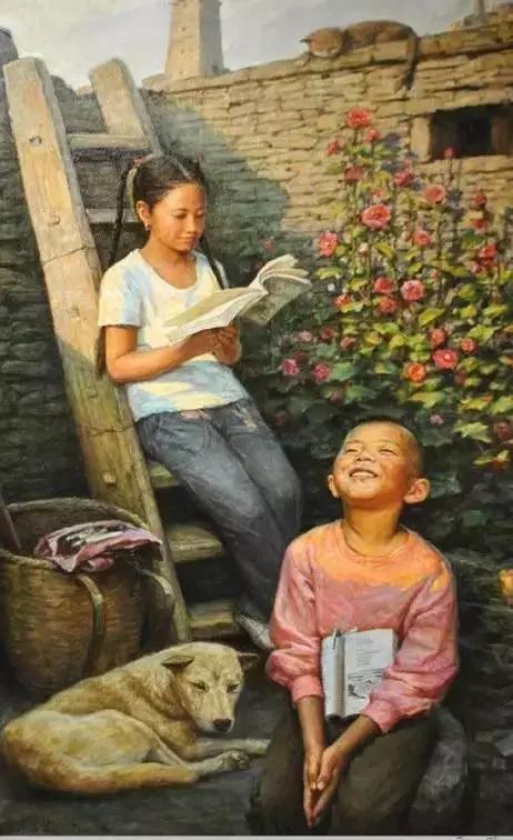 一组油画,带你走进70年代农村生活