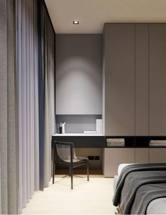 卧室书房一体化,正流行,这4种设计方案,赶紧收藏!